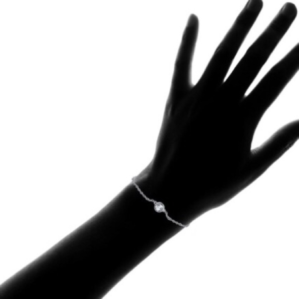 18K White Gold Plated Swarovski Crystal Bracelet