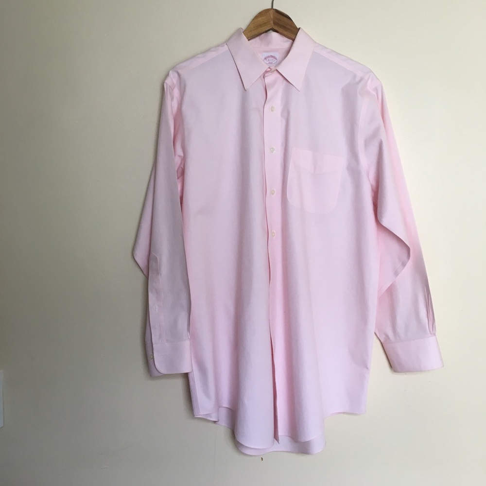 Brooks brothers pink shirt sz 16 2/3.