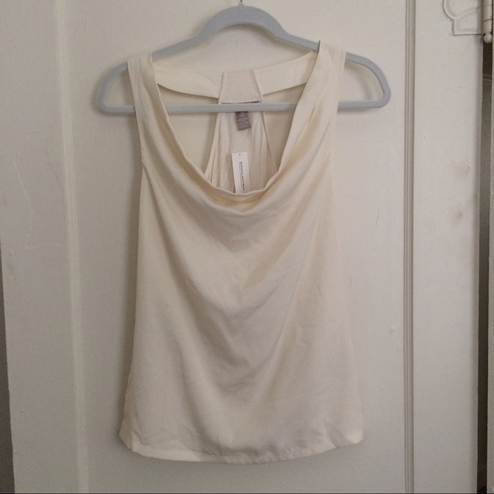 Banana republic scoop neck chiffon formal tank