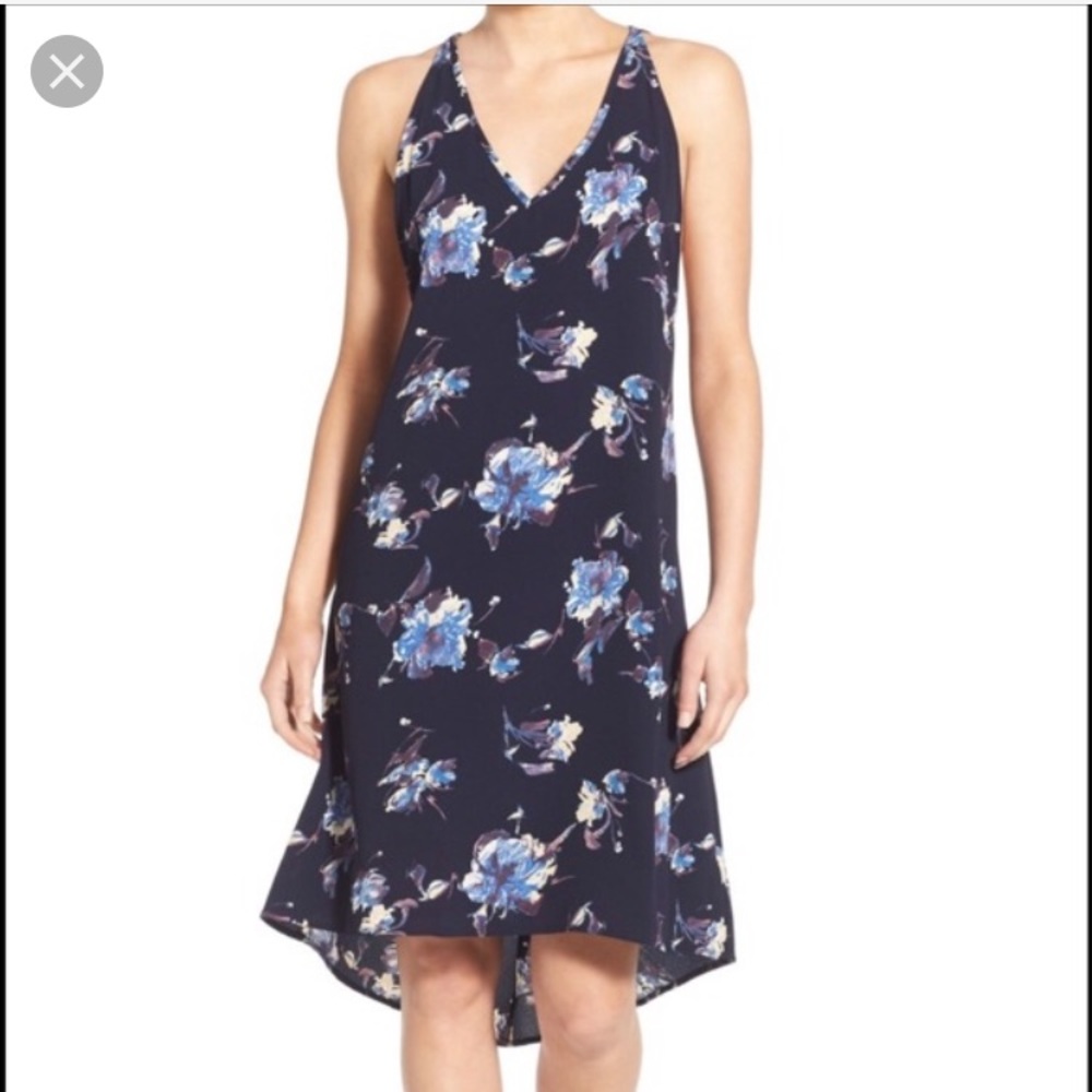 Nordstrom • navy floral dress