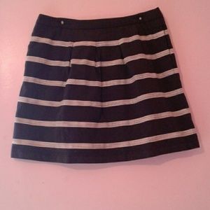 Black and white stripe skirt
