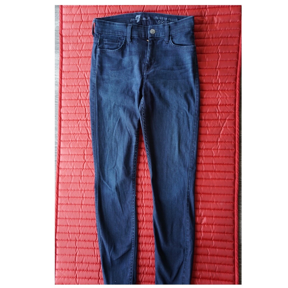 7 For All Mankind Ankle Skinny Jeans SZ 25
