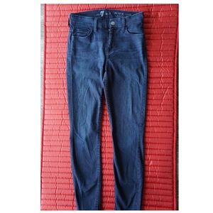 7 For All Mankind Ankle Skinny Jeans SZ 25