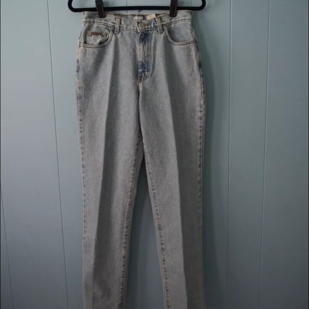 Vintage Calvin Klein High Waisted Light Wash Jeans