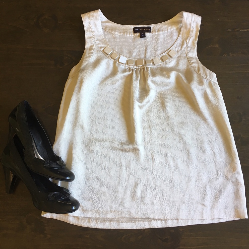 Champagne Colored Blouse by Dana Buchman