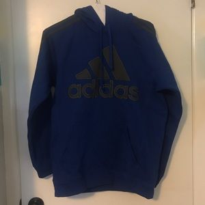 Blue and black Adidas hoodie BRAND NEW. SIZE S
