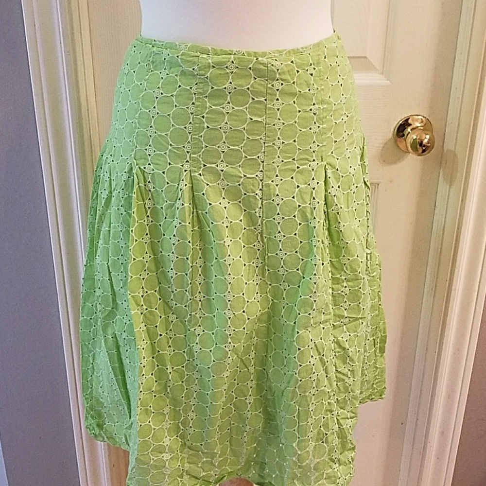 Mint Green Fully Lined Summer Skirt