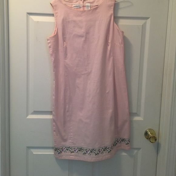 Liz Claiborne Sport Sz 12 Light Pink Sheath Dress - Picture 1 of 4