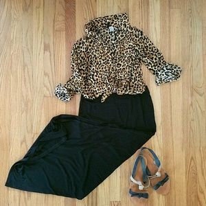 Cheetah cropped top
