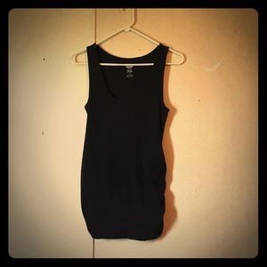 Black maternity tank top