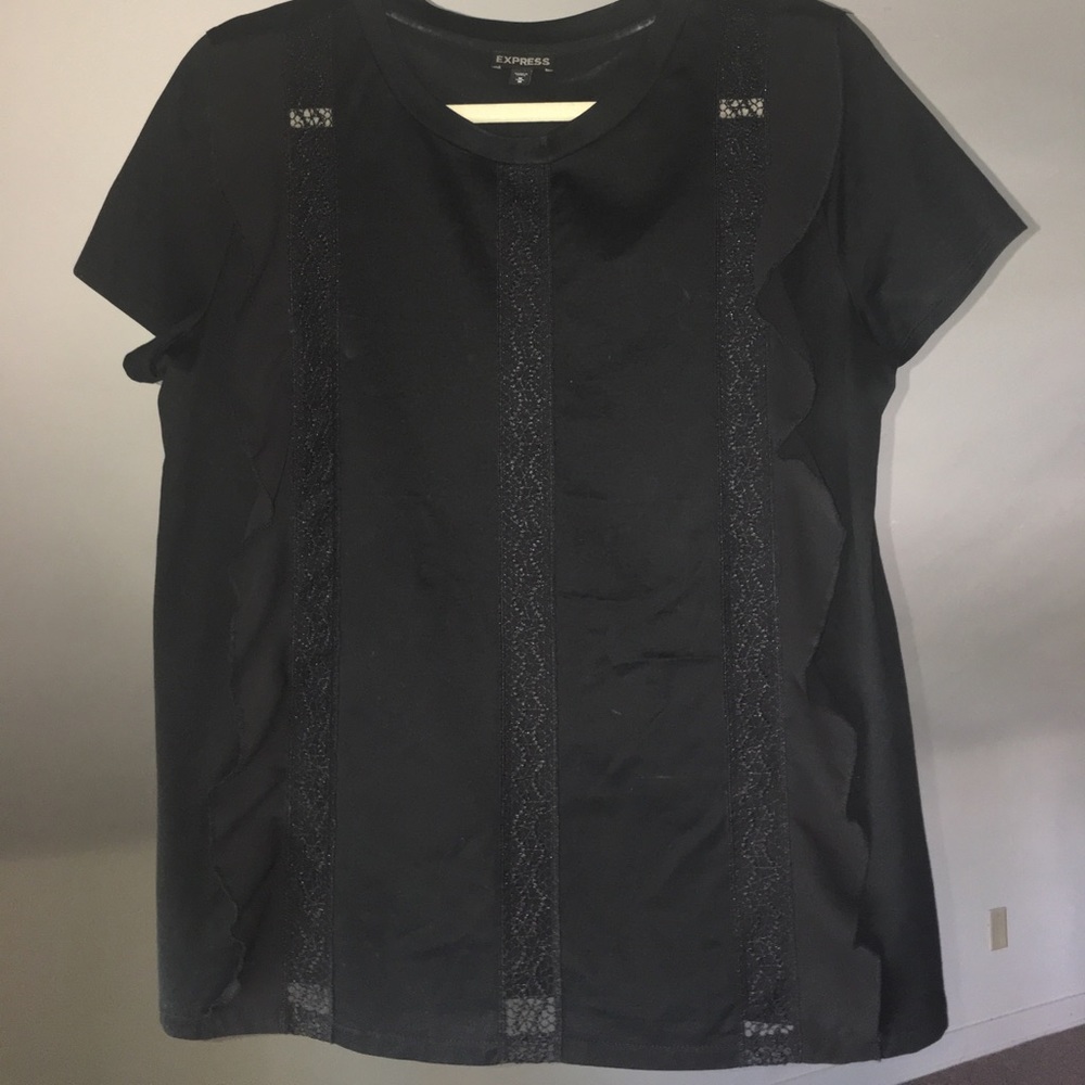 Black lace top