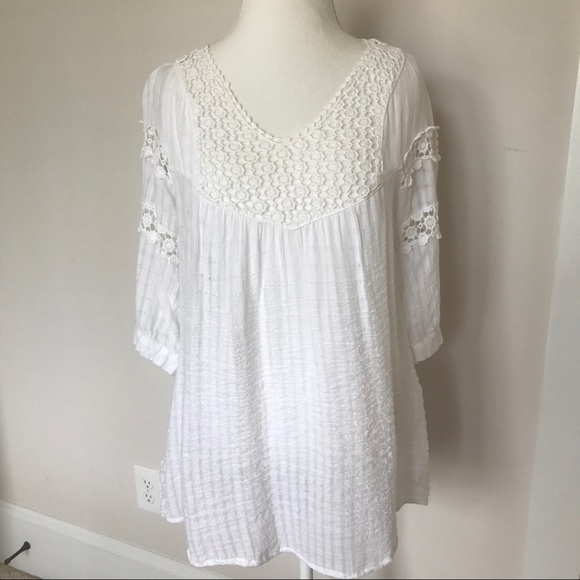 White gauze tunic Clearance