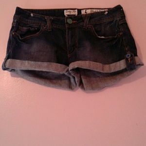 Blue jean shorts