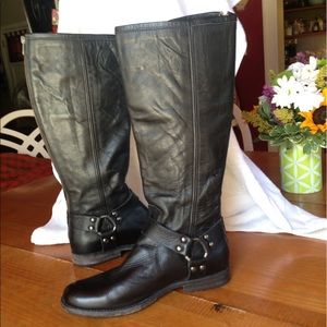 Frye moto boots