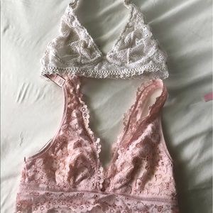 Two lightly used Victoria's Secret bralettes!