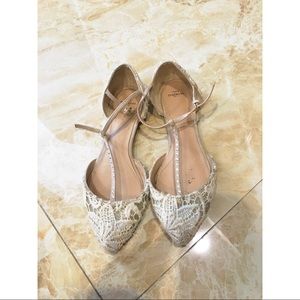 Zara Laced Flats, size 38/7.5