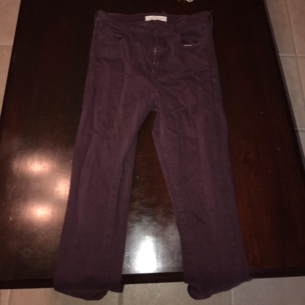 High waisted PACSUN maroon pants