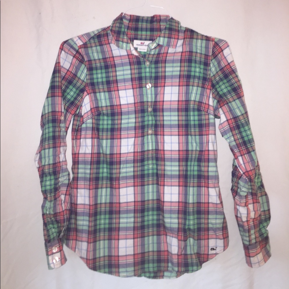 Vineyard Vines half button dress shirt