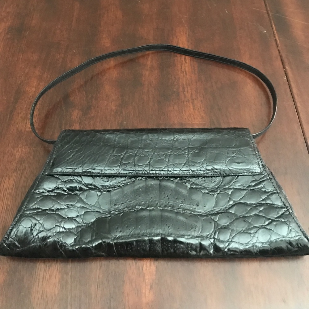Nancy Gonzalez Black Crocodile purse