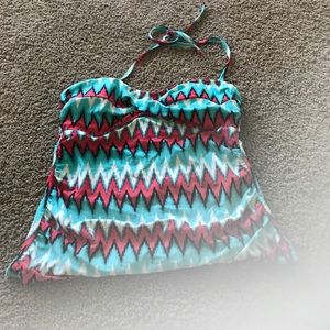 Tribal print tankini top