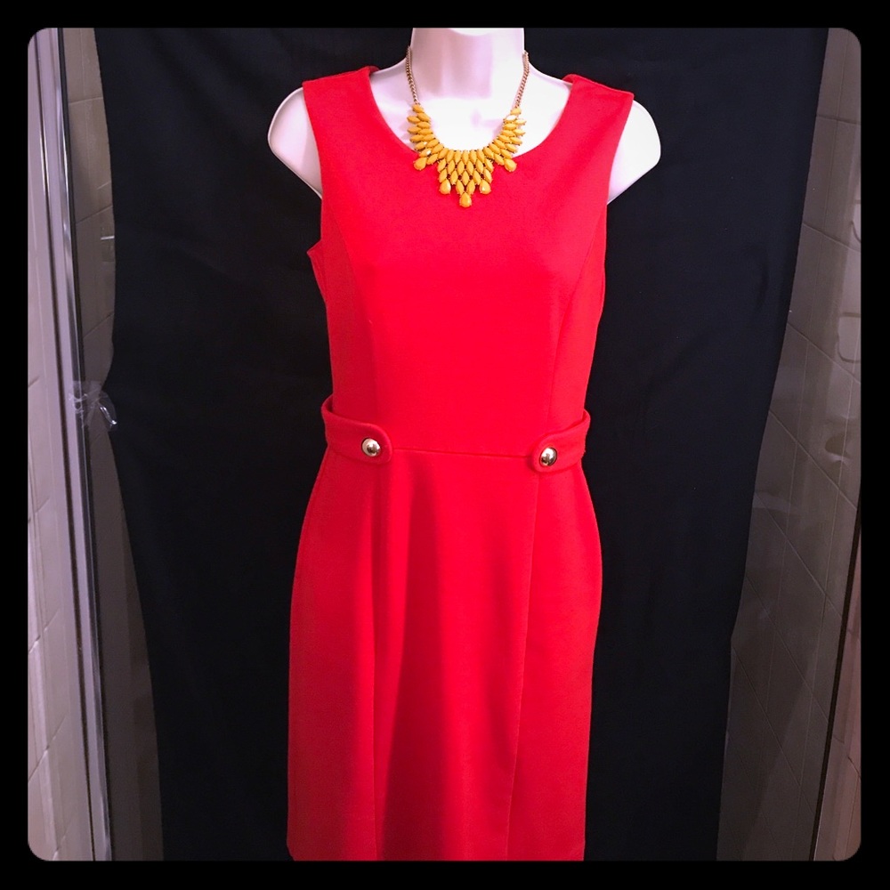 Dress- Banana Republic red work or party dress