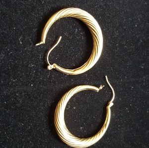 14K gold earrings