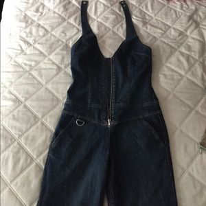 Armani Exchange denim jumpsuit