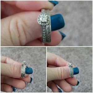 1/2 Carat Round Diamond Bridal Set