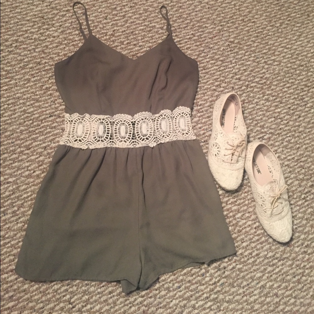 SOLD  Cute Green romper!