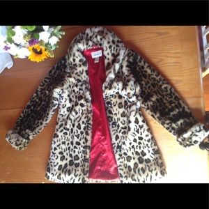 Leopard fur jacket