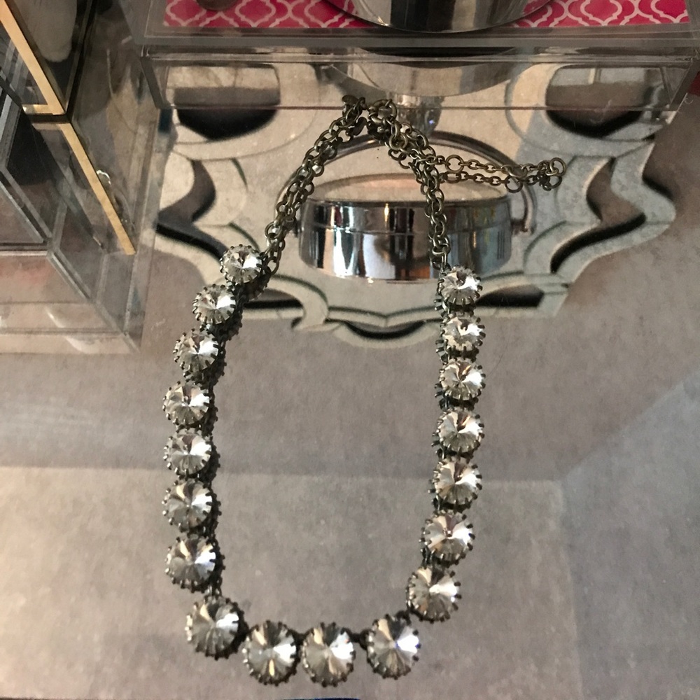 JCrew Crystal Venus flytrap necklace