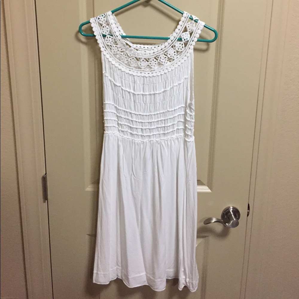 White casual dress