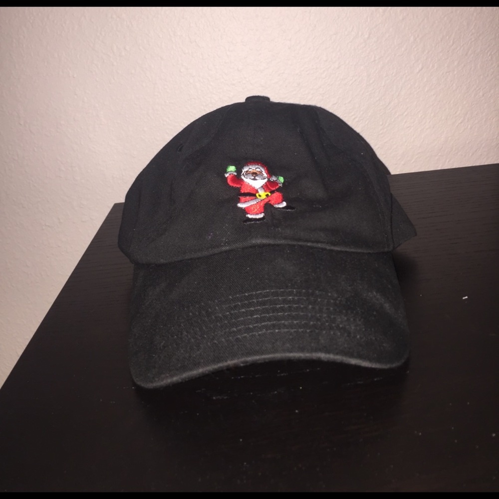 Black Dabbin' Santa Hat