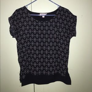 Olivia & oak short sleeve blouse