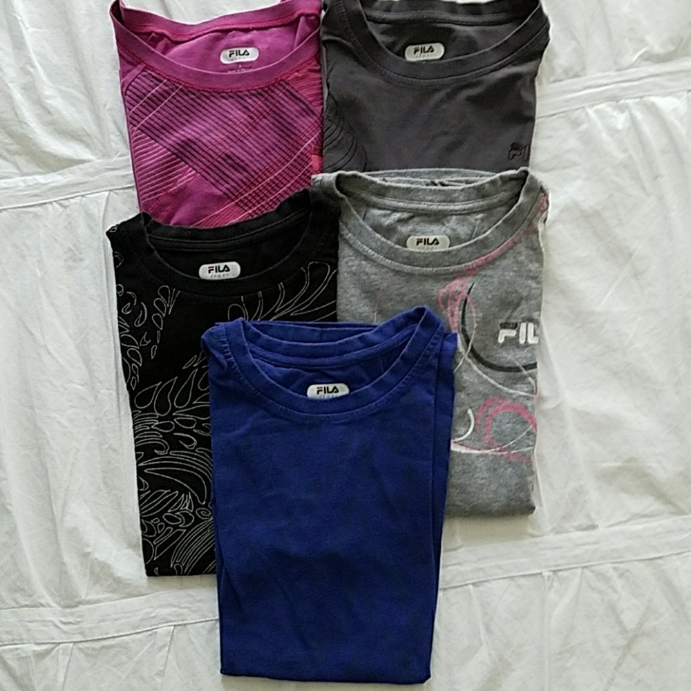 Bundle of 5 Fila work out tees