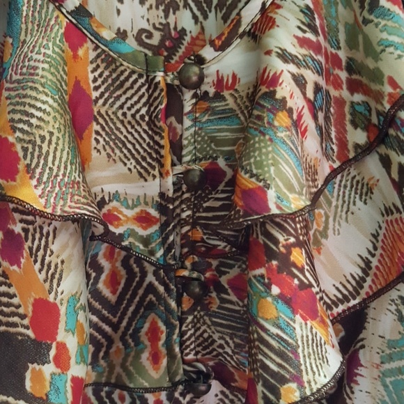 Ruffle crop top by: Poetry(Reposhing) - Picture 3 of 4