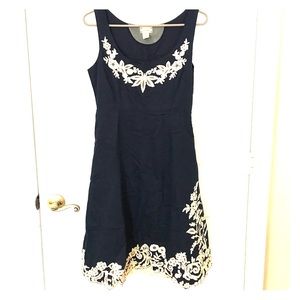 Anthropologie Dresses - Beautiful navy dress Anthropologie Dresses - Beautiful navy dress