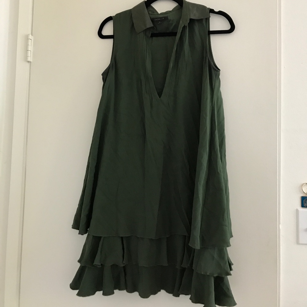 Olive Rachel Zoe Sleeveless Ruffled Dress - DAMAGE