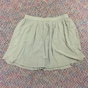 Forever 21 Olive Green Skater Skirt