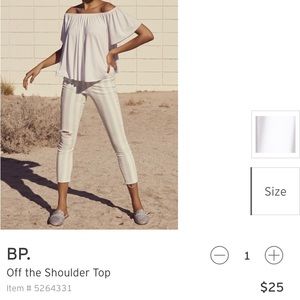 Nordstrom • off the shoulder top