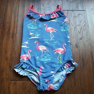 Never Worn! Mini Boden Ruffle Swimsuit Size 4-5Y