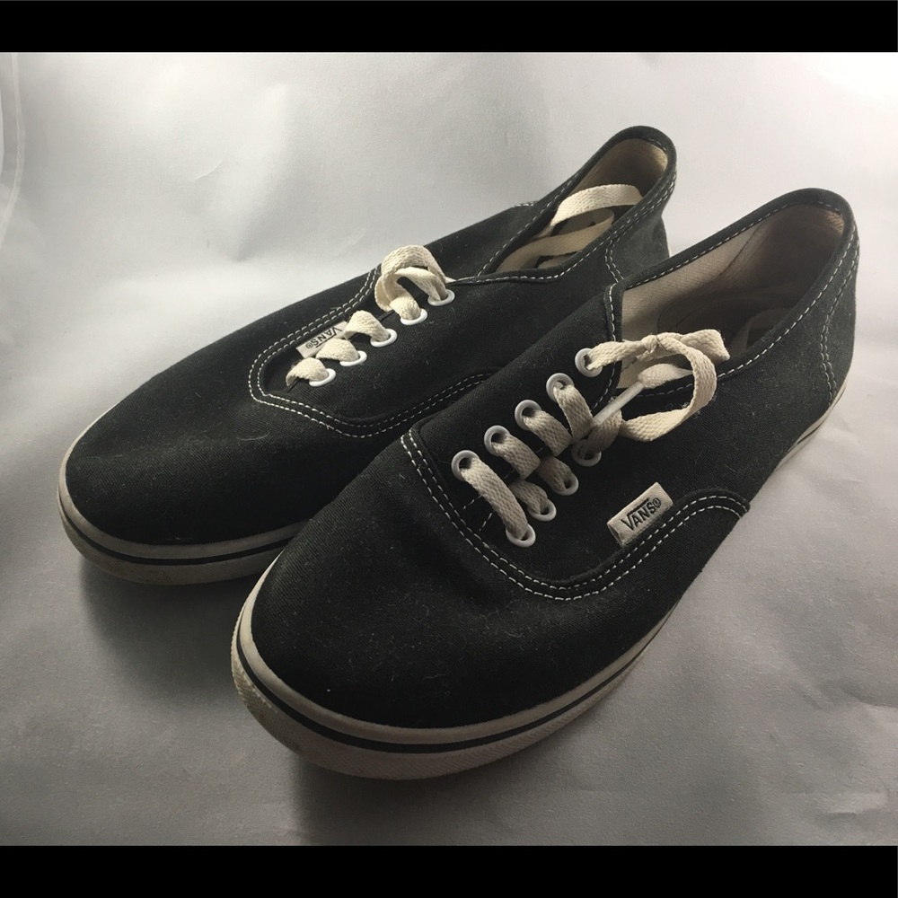 Black and white vans