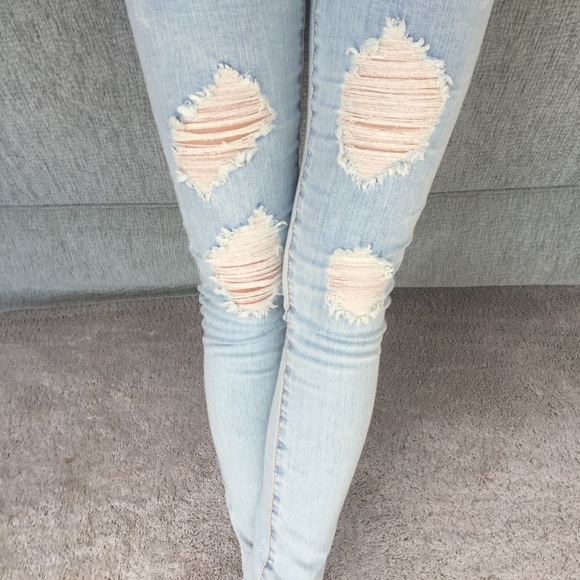 Mossimo Supply Co. Denim - Ripped Skinny Jeans