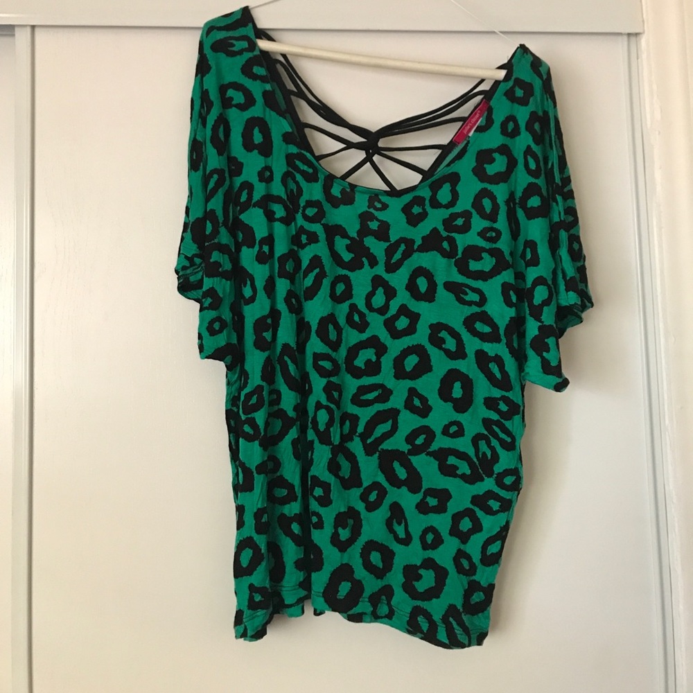Green Leopard Print Shirt