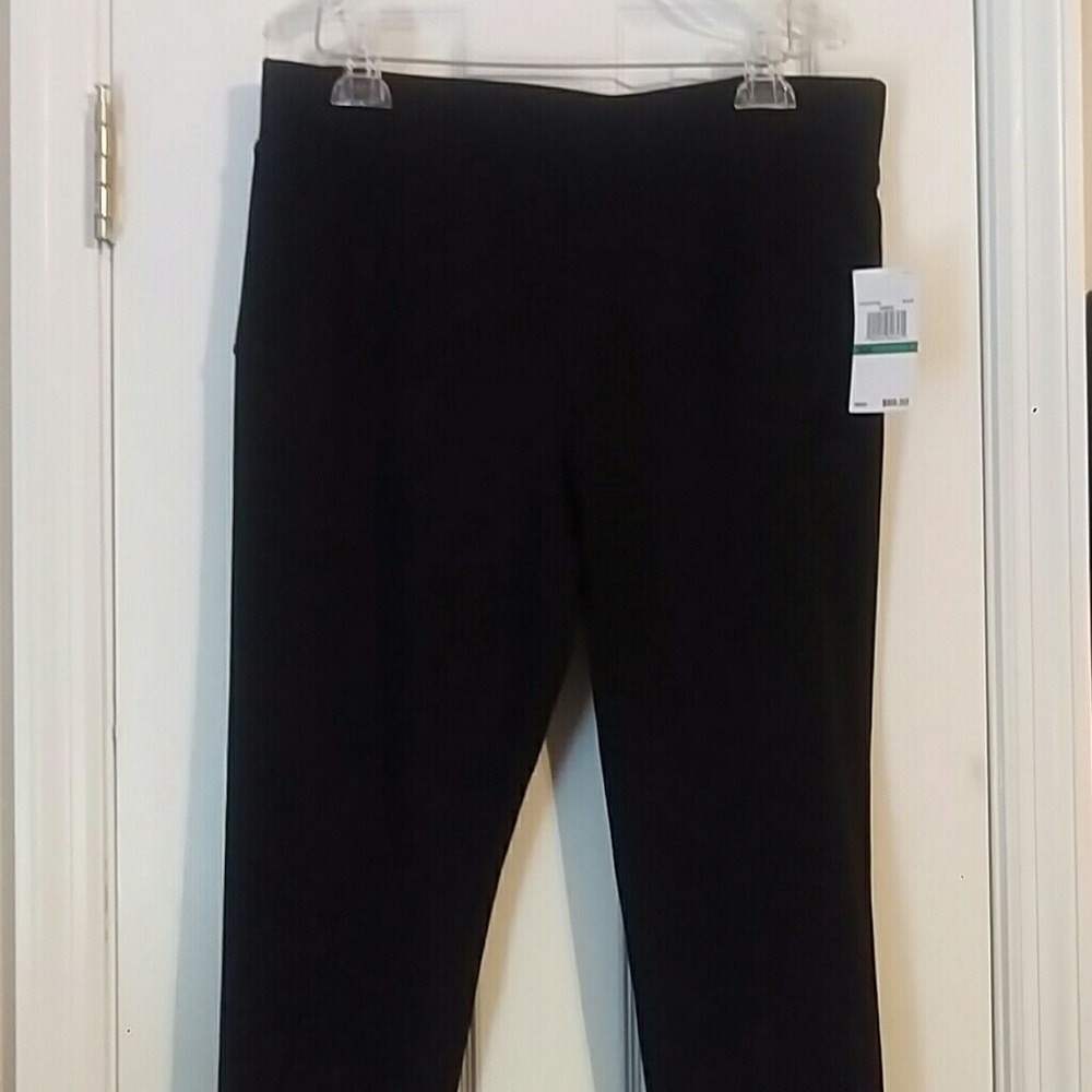Black stretch pants
