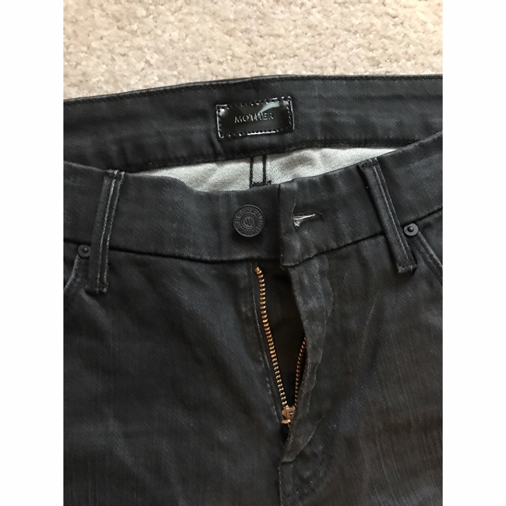 NEW MOTHER THE LOOKER JEANS DARK GRAY SIZE 27