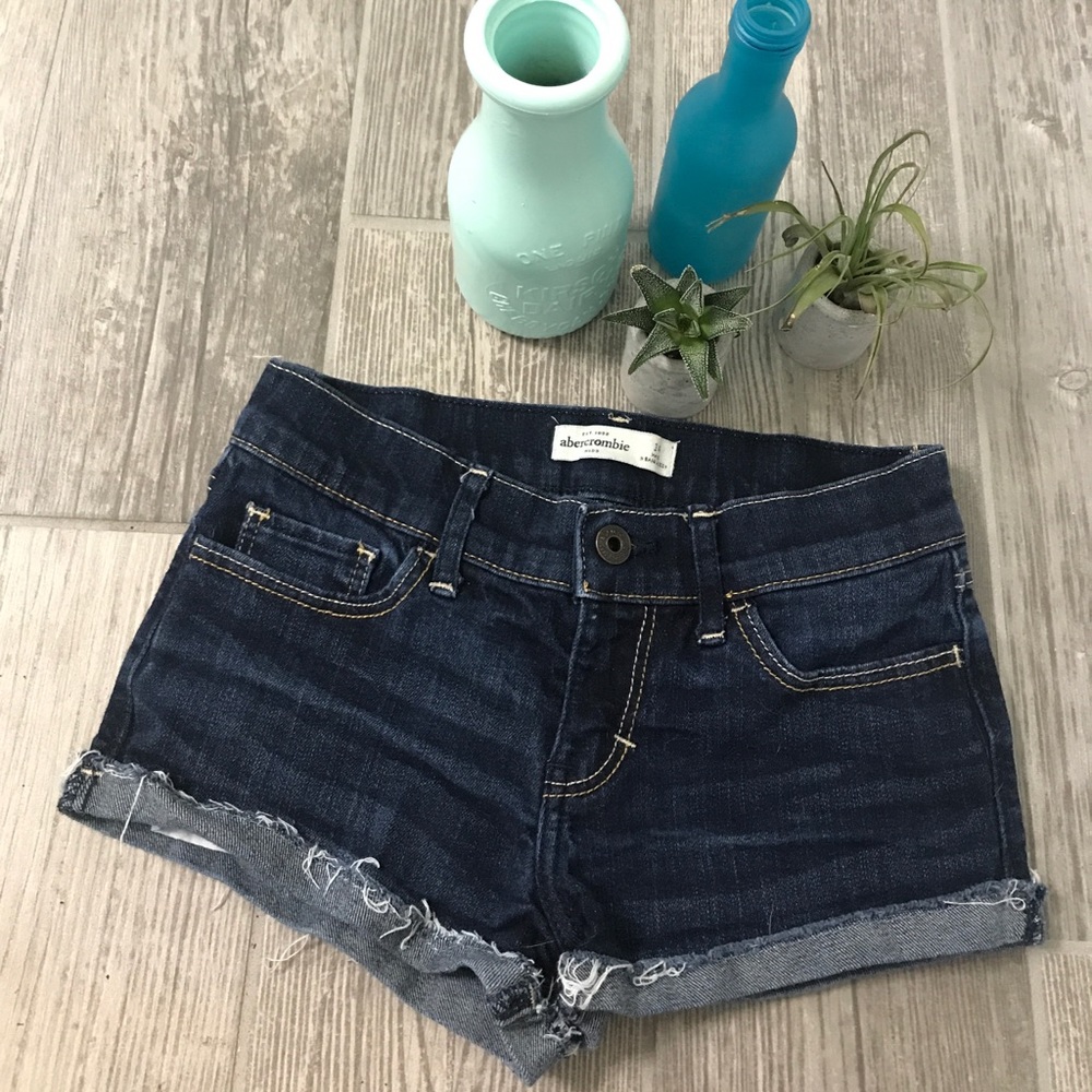 Abercrombie kids girls jean shorts size 14