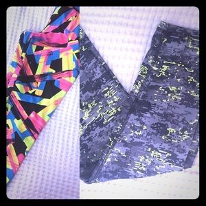 🌺TWO PAIRS OF PERFORMANCE-WORKOUT LEGGINGS SZ S🔷