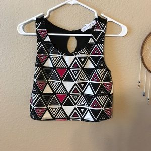 Triangle Pattern Crop Top