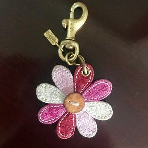 Authentic Flower Coach Keychain